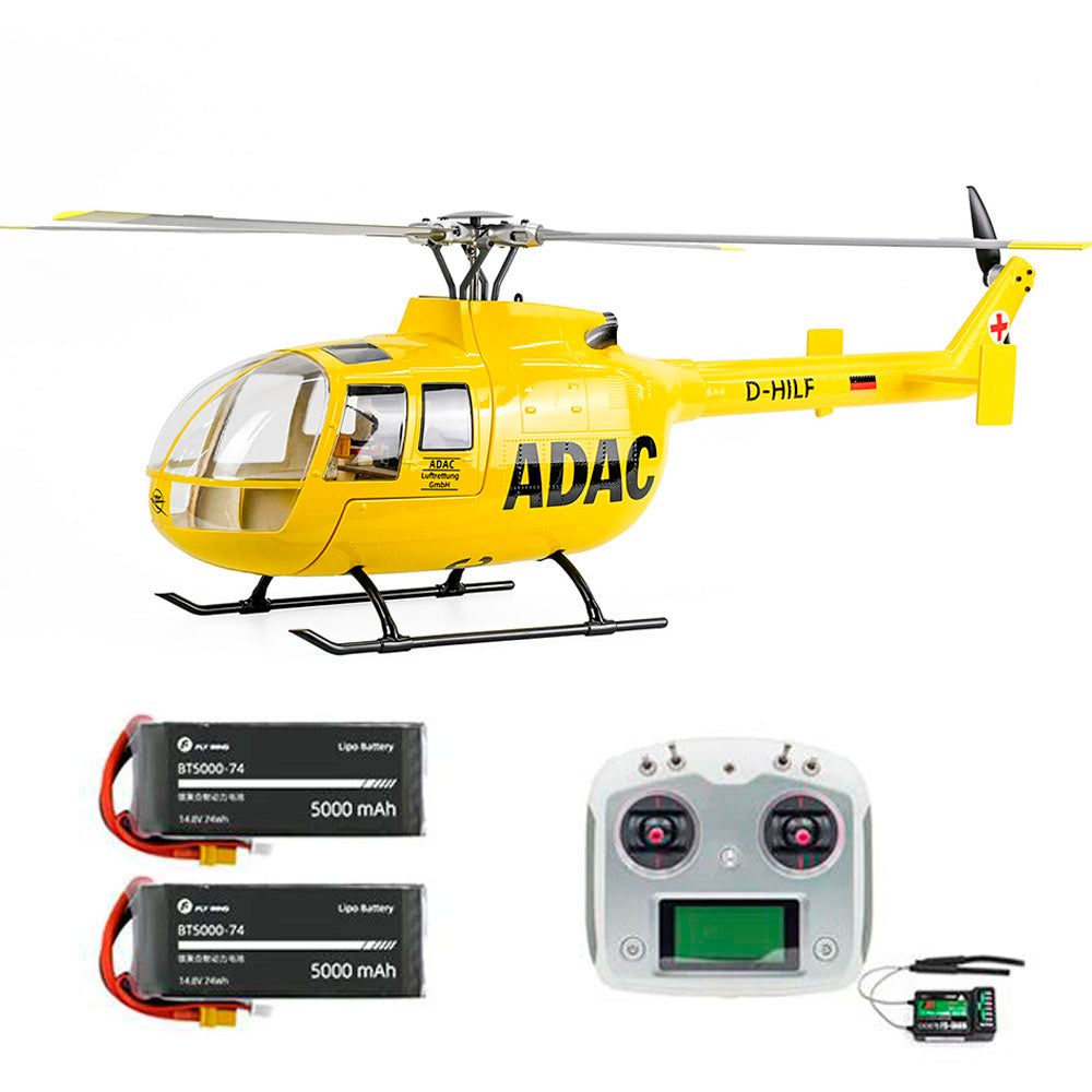 FLYWING BO-105 470L RC Helicopter 6CH GPS Stabilized Altitude Hold Upgraded ACE flight control Systemr Helicopter Model