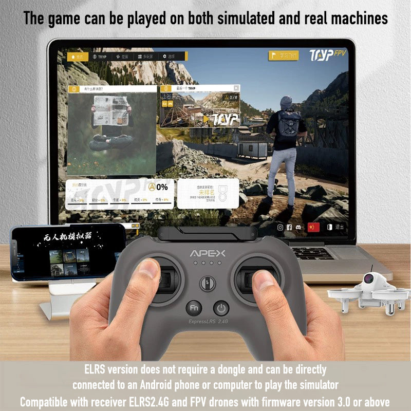 APEX PRO FPV Drone Head Tracking Mode Mini FPV Racing Drone 5.8G Real-Time Image Transmission Super Wide Camera FPV Goggles