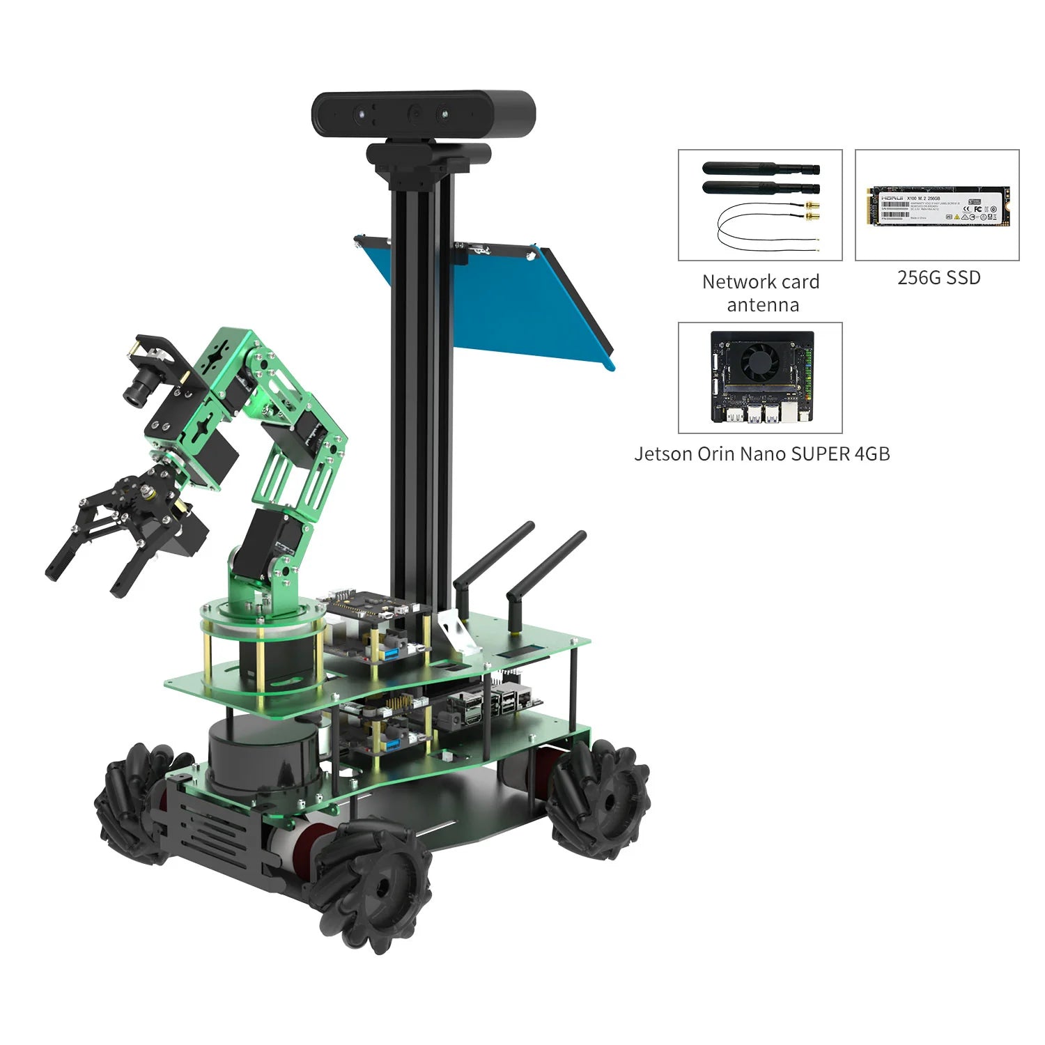 ROSMASTER X3 PLUS ROS STEM Education Python Programming Robot for Jetson NANO 4GB/Orin NX/Orin NANO/RaspberryPi 5B