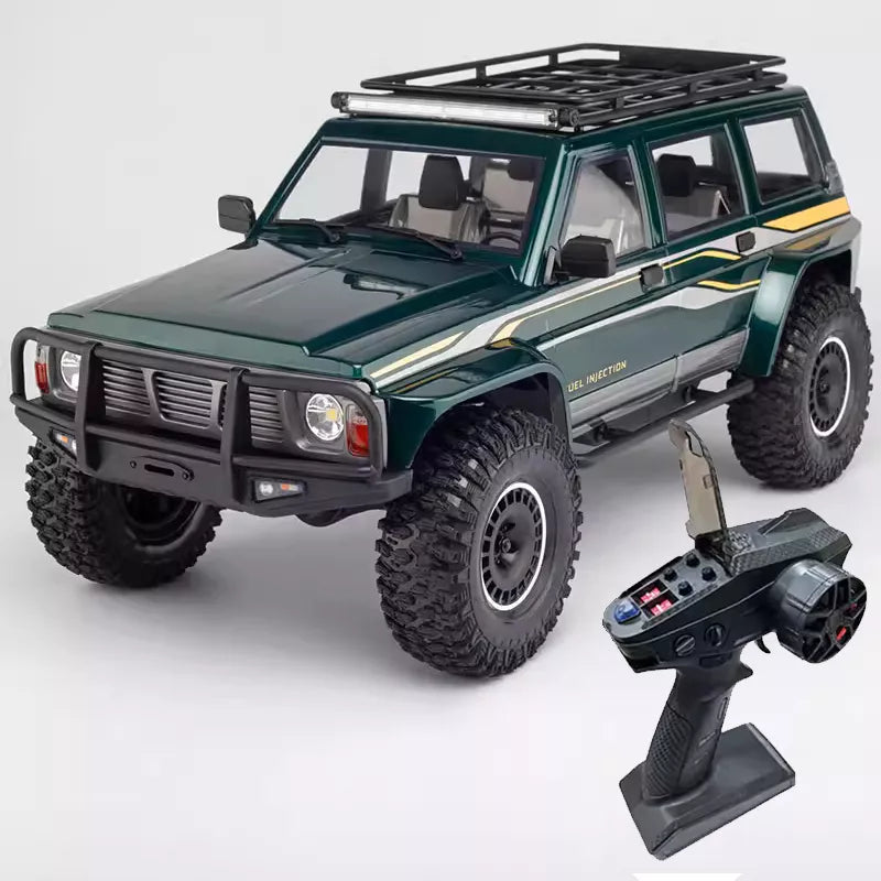 YIKONG YK4107 PRO 1/10 4WD RC Car Rock Crawler Two Speed Differential Lock LCG Chassis Tank Turn LED Lights Off-Road Climbing Truck