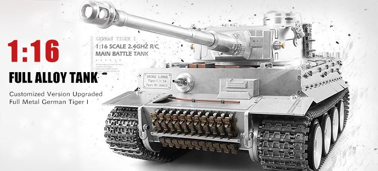 Full metal 1/16 scale RC tank for serious hobbyists