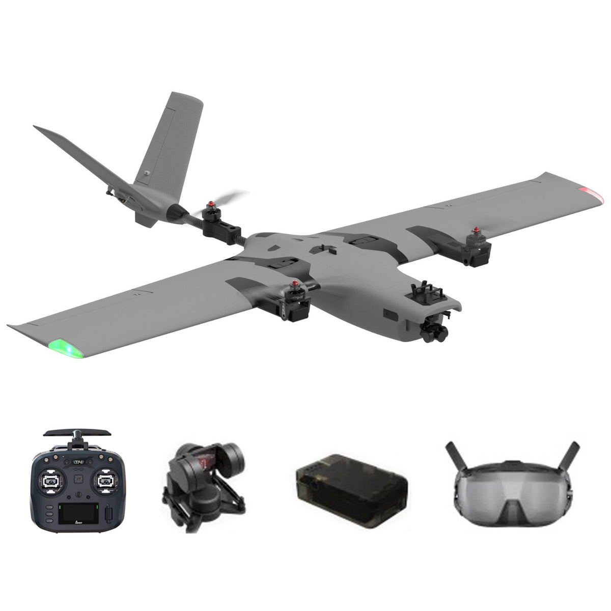 AFModel ROCWING VTOL Drone 3-axis FPV Fixed-wing Airplane UAV Model Airplane Reconnaissance Airplane