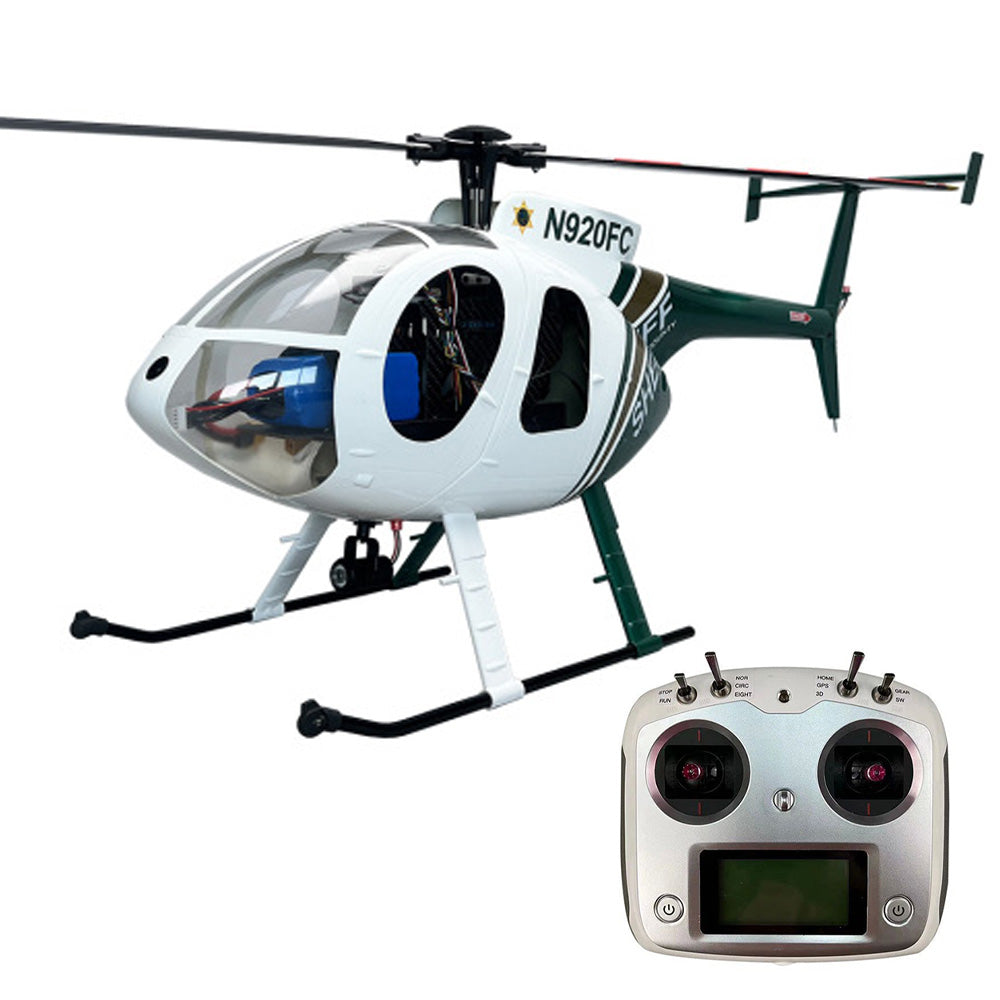 ROBAN 470 MD-500E Bird Helicopter GPS X2 Flight Control System LED Lighting System PNP/RTF Version RC Helicopter