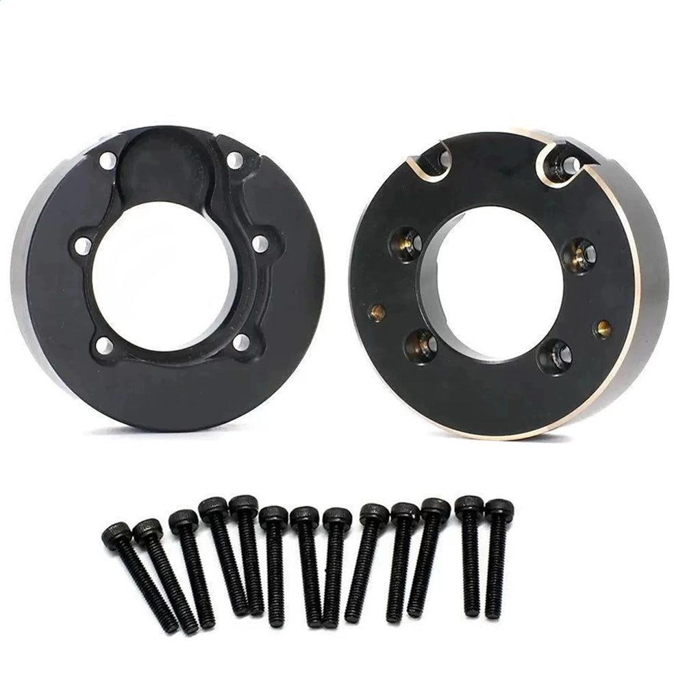 CROSSRC EMO X4 1/8 RC Car Accessories Hunting Cargo Bed Brass Weight Black & Gold Weight Stainless Steel Chassis Armor