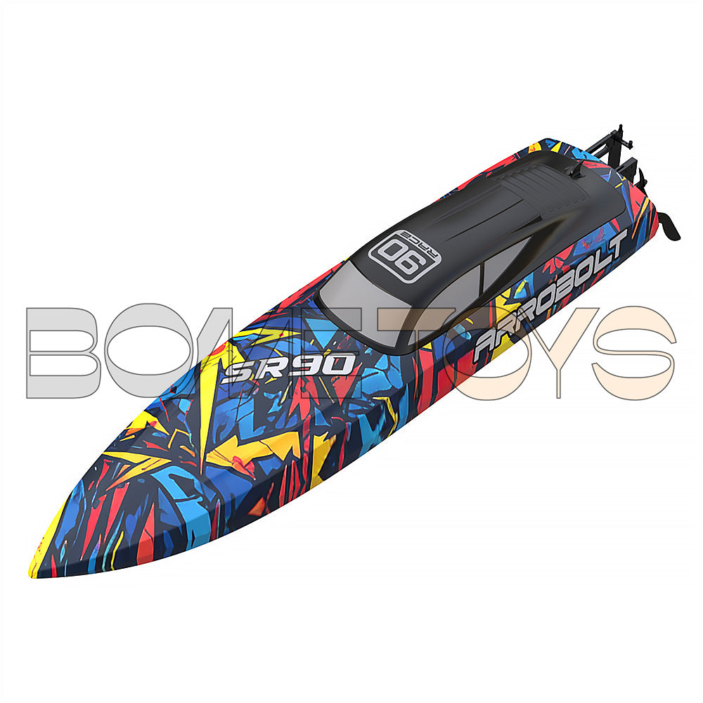 Volantexrc 798-5 SR90 RC Boat 70km/h 2.4G Brushless Water Cooling Ship Capsize Reset Fast High Speed Waterproof Speedboat Toys