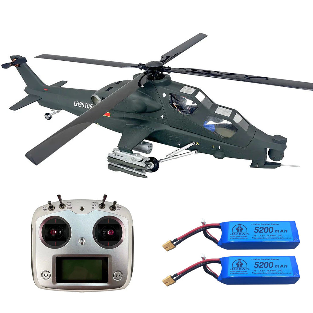 ROBAN 470 CAIC Z-10 4-Blade RC Helicopter GPS X2 Flight Control LED Lighting System PNP/RTF Version Helicopter