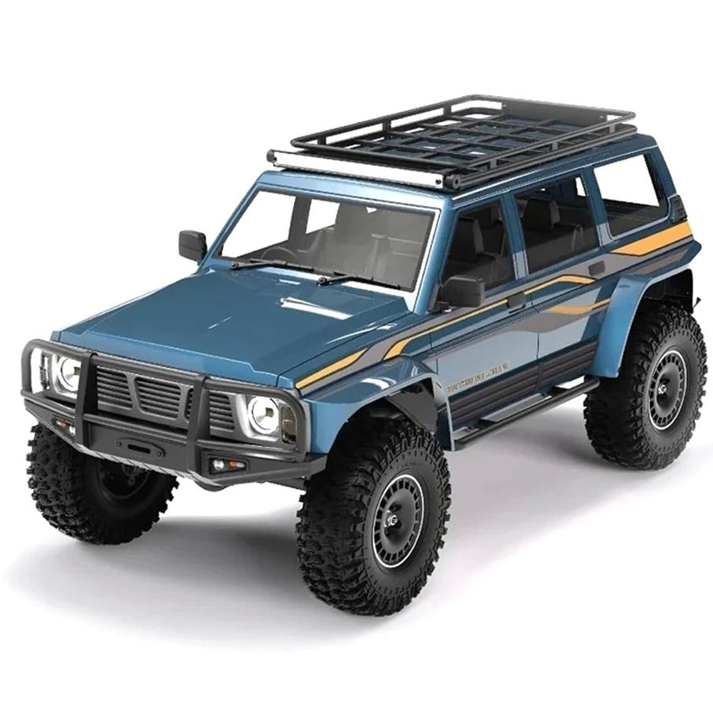 YIKONG YK4107 PRO 1/10 4WD RC Car Rock Crawler Two Speed Differential Lock LCG Chassis Tank Turn LED Lights Off-Road Climbing Truck