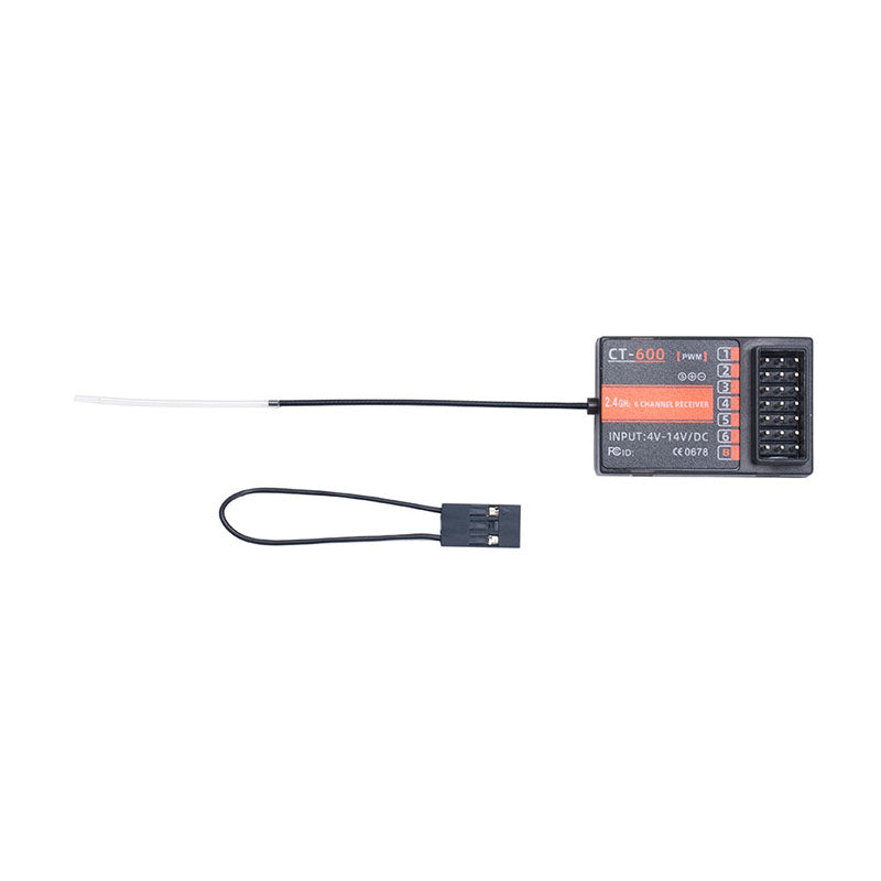 HotRC CT-600 6CH 2.4GHz FHSS One-handed Control Radio Transmitter for RC Toy Car Boat Tank Racer Drone Quadcopter Part