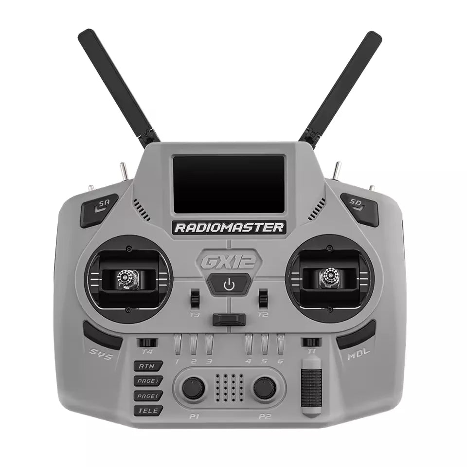 Radiomaster GX12 Crush 1000HZ 3D Digital CNC Hall Gimbal Dual Band Antenna Gemini XROSSBAND EXpressLRS Radio Controller