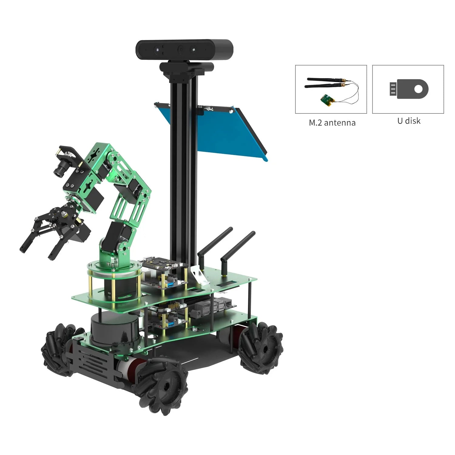 ROSMASTER X3 PLUS ROS STEM Education Python Programming Robot for Jetson NANO 4GB/Orin NX/Orin NANO/RaspberryPi 5B