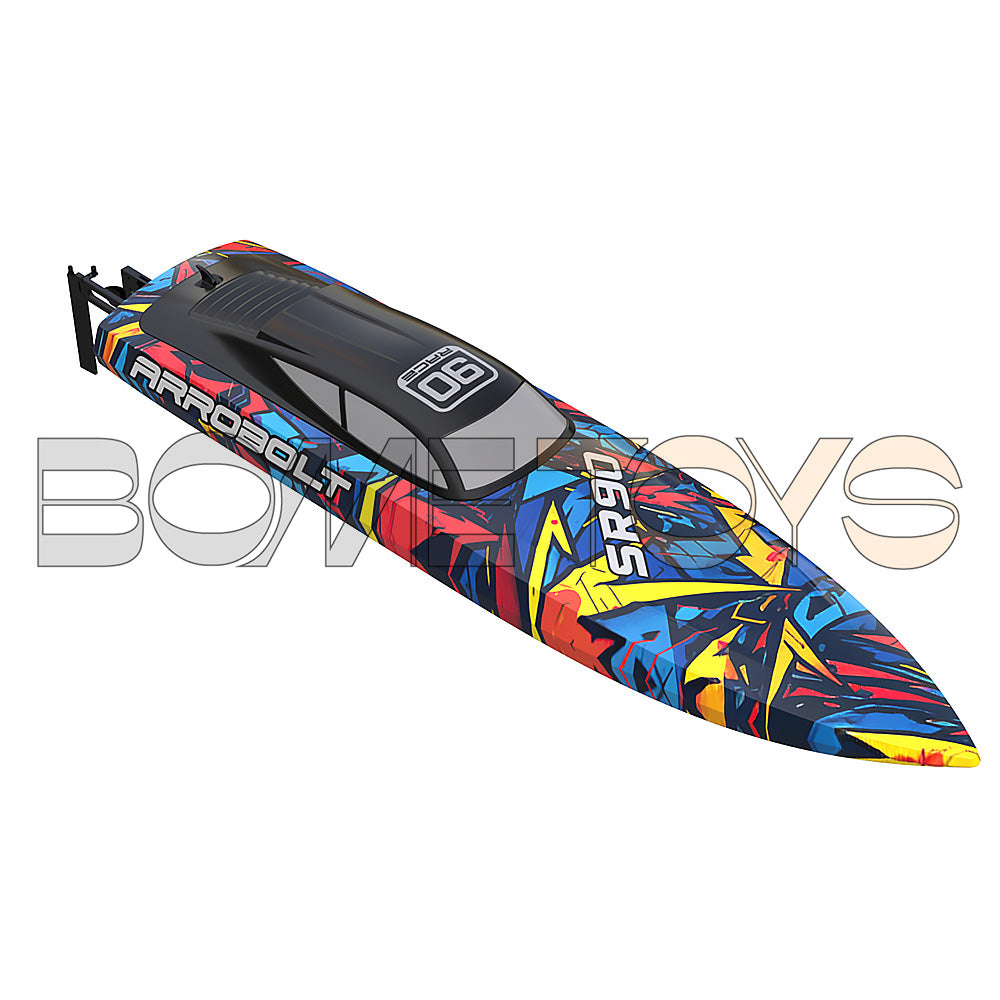 Volantexrc 798-5 SR90 RC Boat 70km/h 2.4G Brushless Water Cooling Ship Capsize Reset Fast High Speed Waterproof Speedboat Toys