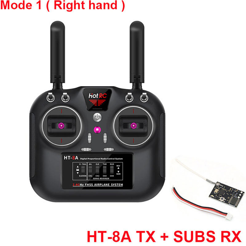 HOTRC HT-8A 2.4G 8CH RC Transmitter FHSS & 8CH Receiver With Box For FPV Drone RC Airplane Helicopter