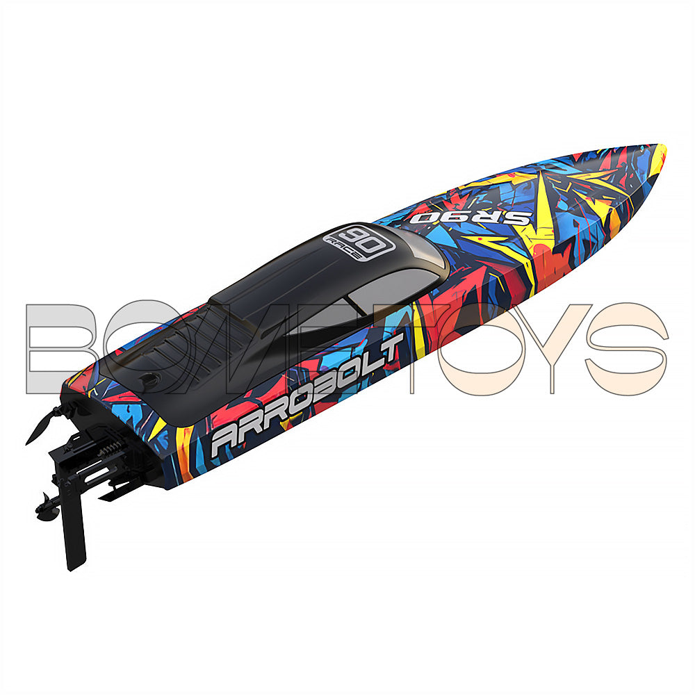 Volantexrc 798-5 SR90 RC Boat 70km/h 2.4G Brushless Water Cooling Ship Capsize Reset Fast High Speed Waterproof Speedboat Toys