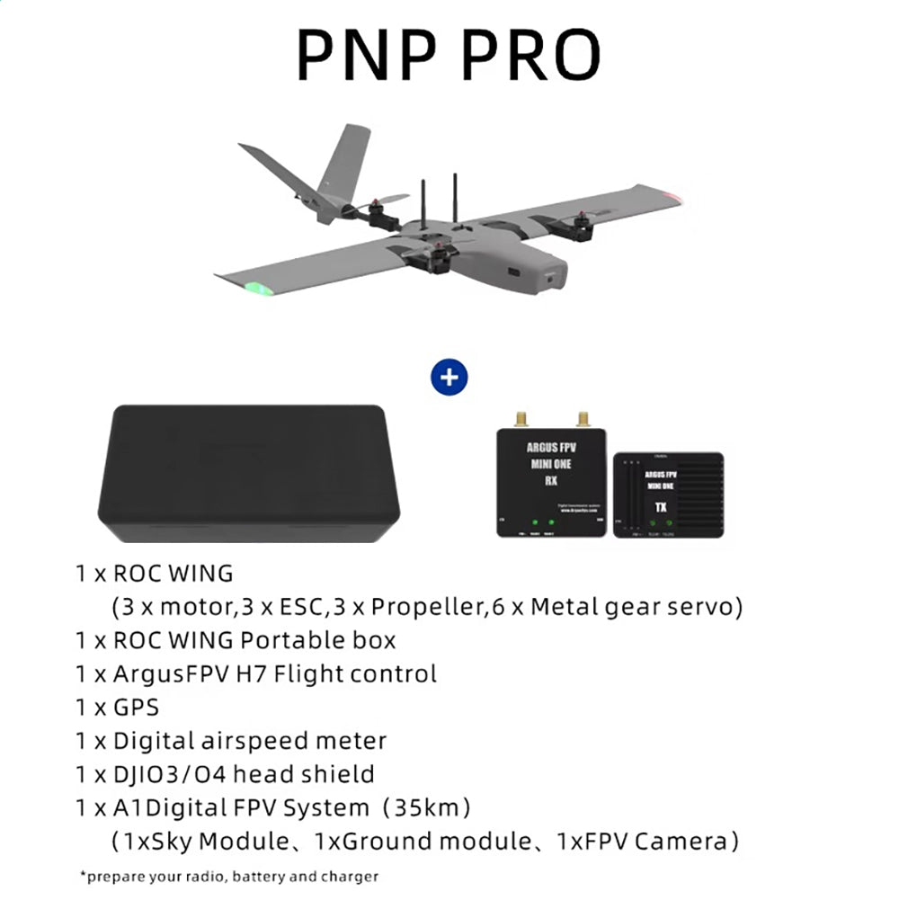 AFModel ROCWING VTOL Drone 3-axis FPV Fixed-wing Airplane UAV Model Airplane Reconnaissance Airplane