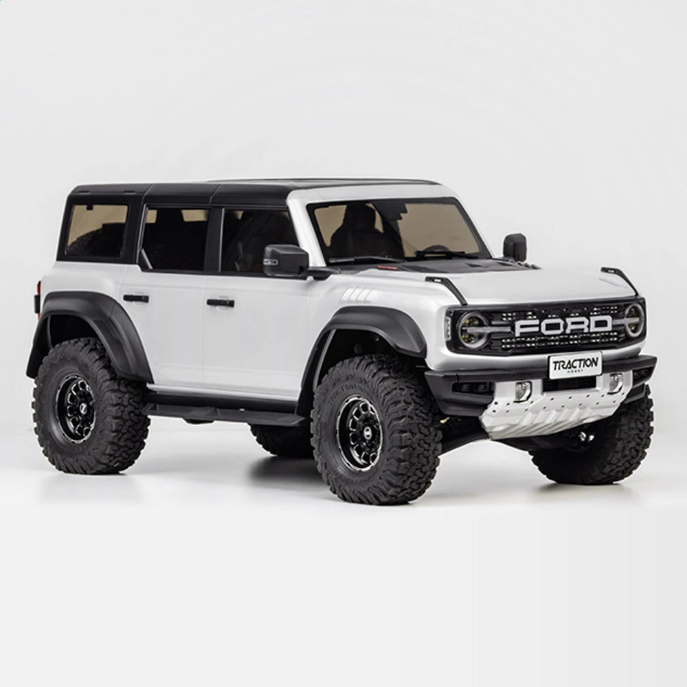 TRACTION HOBBY KM Ford Bronco Raptor 1/8 Brushless RC Crawler RTR with 4WD and Remote Locking Diffs