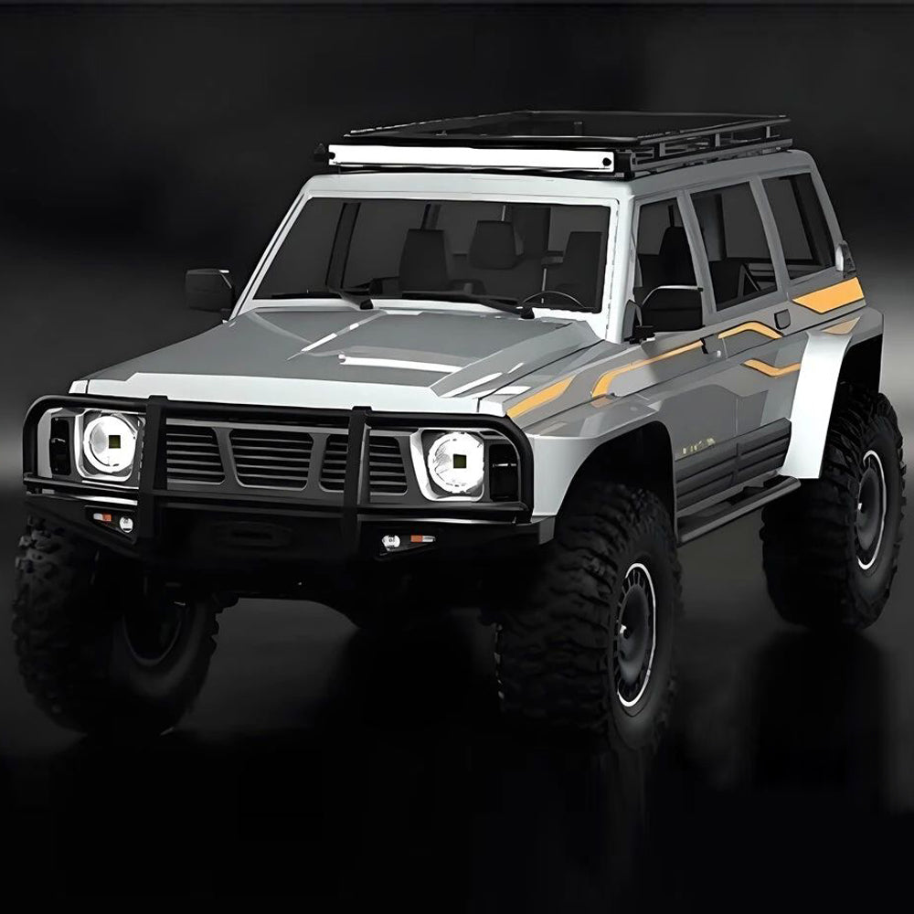 YIKONG YK4107 PRO 1/10 4WD RC Car Rock Crawler Two Speed Differential Lock LCG Chassis Tank Turn LED Lights Off-Road Climbing Truck