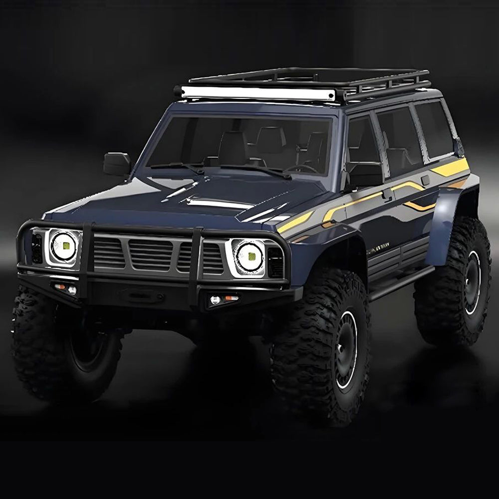 YIKONG YK4107 PRO 1/10 4WD RC Car Rock Crawler Two Speed Differential Lock LCG Chassis Tank Turn LED Lights Off-Road Climbing Truck