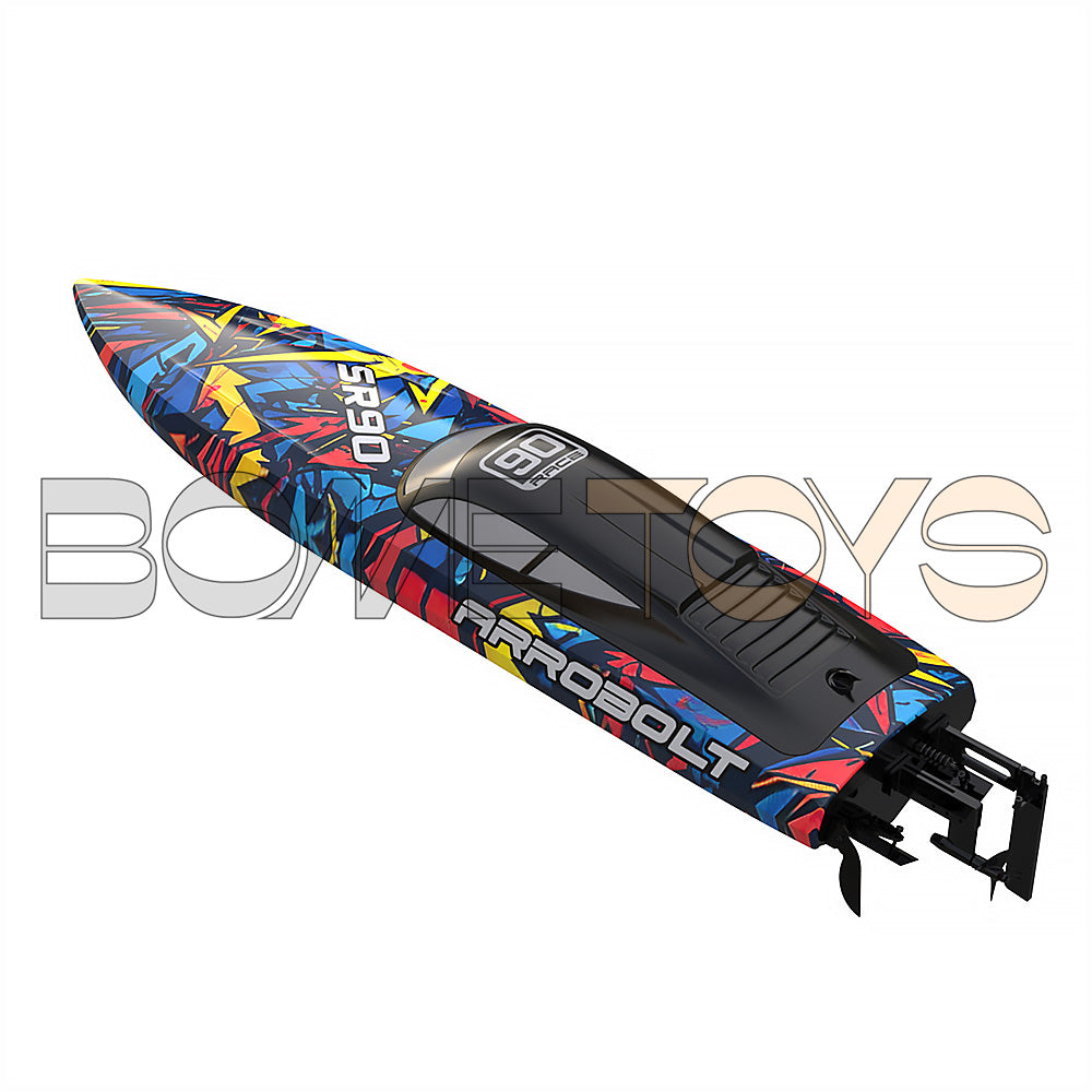 Volantexrc 798-5 SR90 RC Boat 70km/h 2.4G Brushless Water Cooling Ship Capsize Reset Fast High Speed Waterproof Speedboat Toys