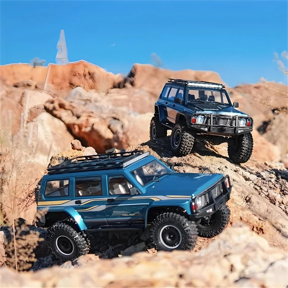 YIKONG YK4107 PRO 1/10 4WD RC Car Rock Crawler Two Speed Differential Lock LCG Chassis Tank Turn LED Lights Off-Road Climbing Truck