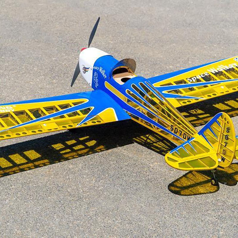DWHobby Balsa wood Plane S0701 Space walker 1600mm Wingspan Gas or Electric Single-wing balsa wood sports training Balsa Plane