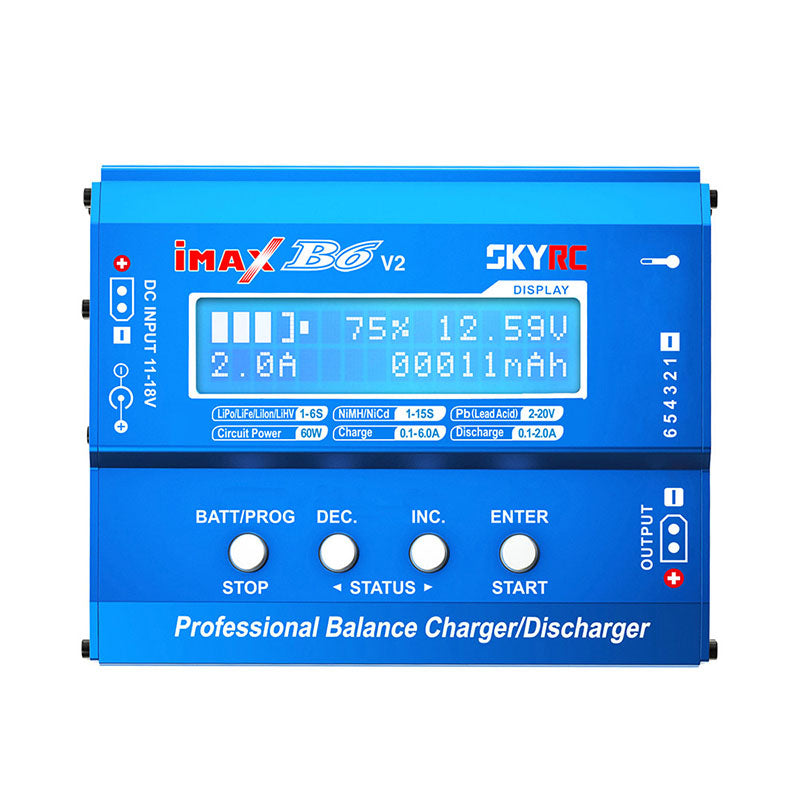 SKYRC IMAX B6 V2 Digital Lipo NiMh Battery Balance Charger With AC POWER 12v 5A Adapter for RC Car Helicopter Toys