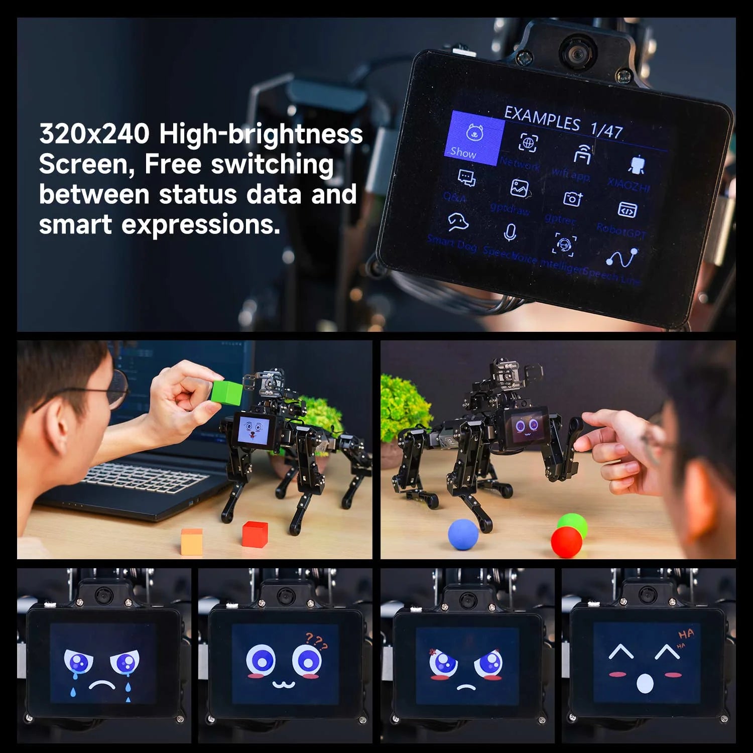 Yahboom DOGZILLA-Lite 15DOF AI Large Model Bionic Robot Dog STEM Education Python Programming Robot