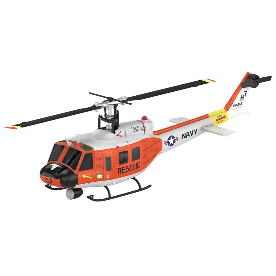 YUXIANG F07H Huey UH-1D RC Helicopter NAVY Rescue Scale GPS Optical Flow Positioning Intelligent Altitude Hold Helicopter