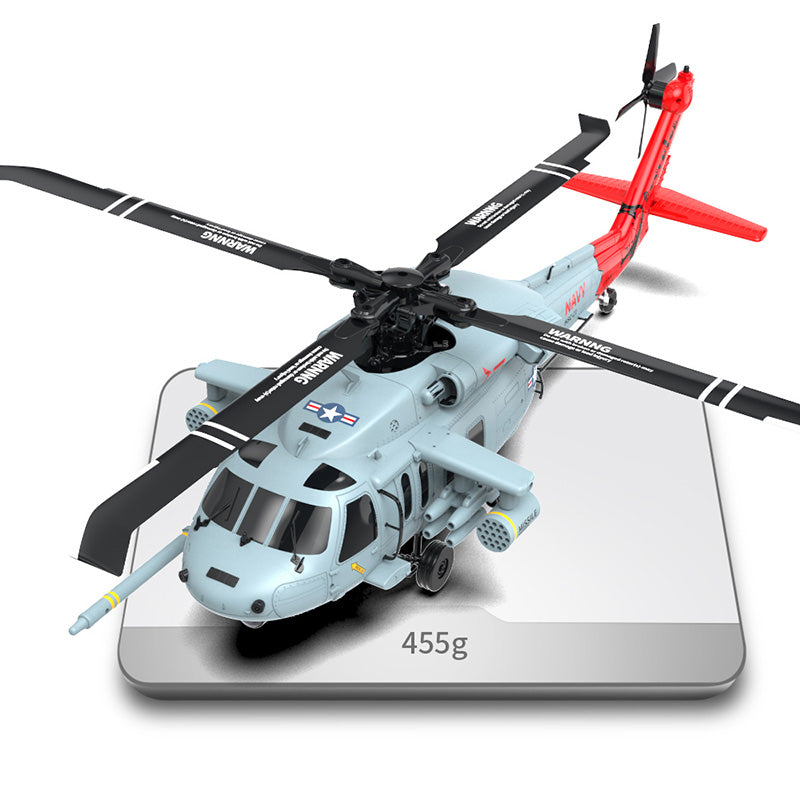YXZNRC F09-H Naval Eagle RC Helicopter 6CH 6-Axis Gyro GPS Optical Flow Positioning 5.8G FPV Camera Dual Brushless Combat Helicopter