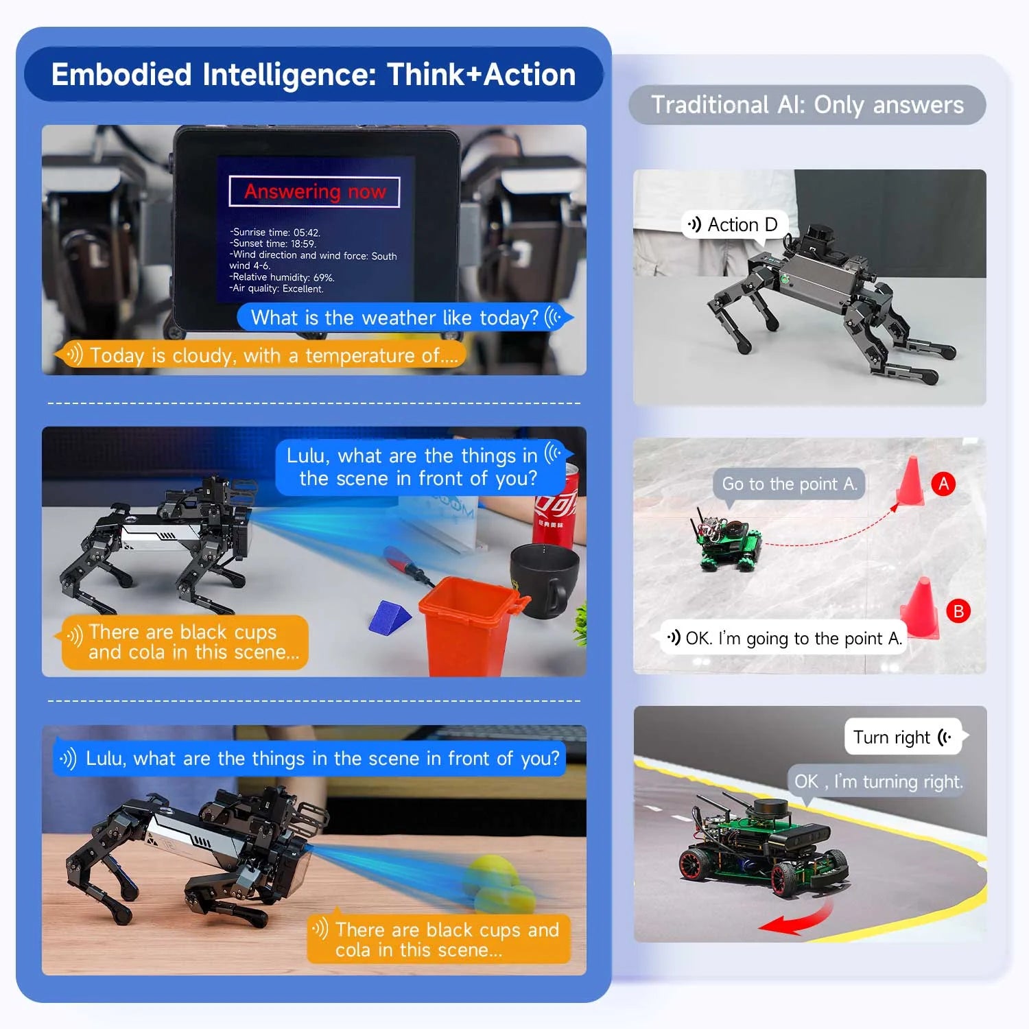Yahboom DOGZILLA-Lite 15DOF AI Large Model Bionic Robot Dog STEM Education Python Programming Robot