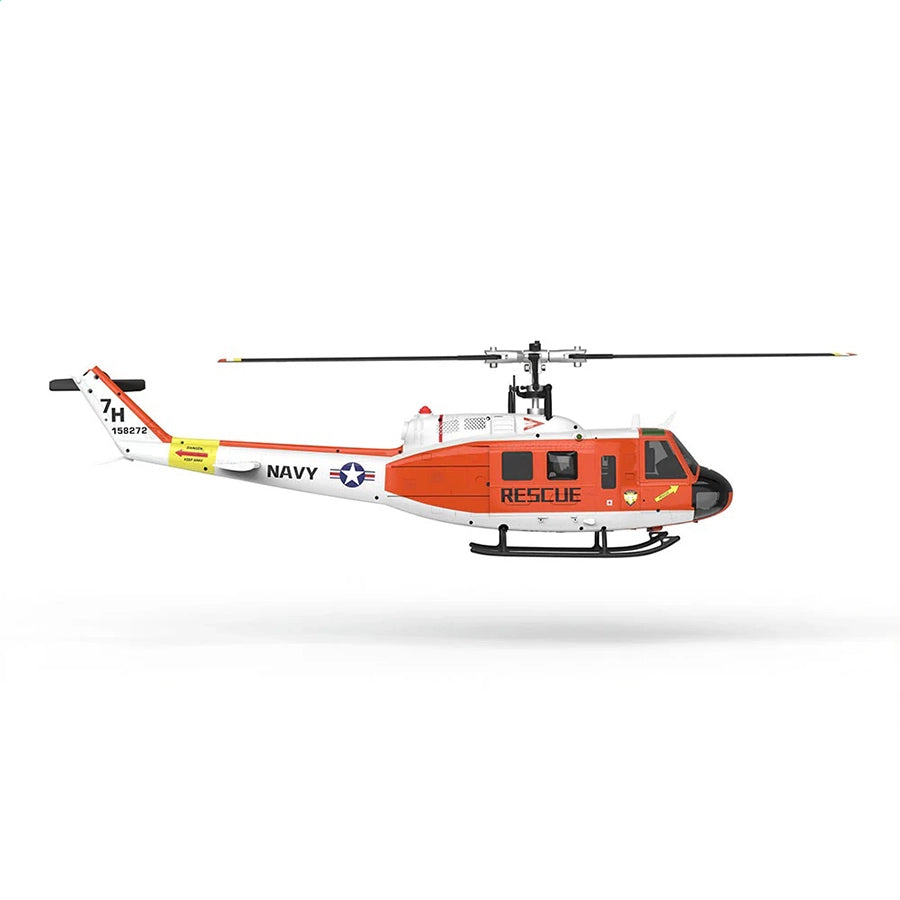 YUXIANG F07H Huey UH-1D RC Helicopter NAVY Rescue Scale GPS Optical Flow Positioning Intelligent Altitude Hold Helicopter