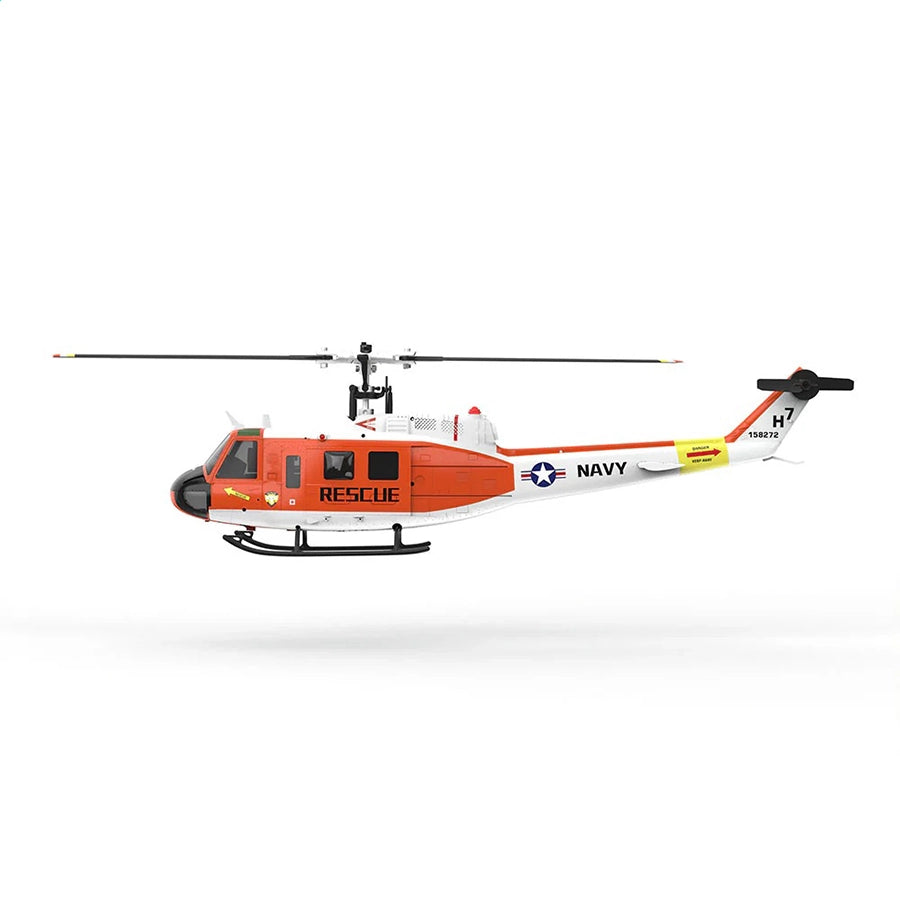 YUXIANG F07H Huey UH-1D RC Helicopter NAVY Rescue Scale GPS Optical Flow Positioning Intelligent Altitude Hold Helicopter