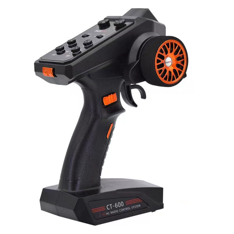 HotRC CT-600 6CH 2.4GHz FHSS One-handed Control Radio Transmitter for RC Toy Car Boat Tank Racer Drone Quadcopter Part