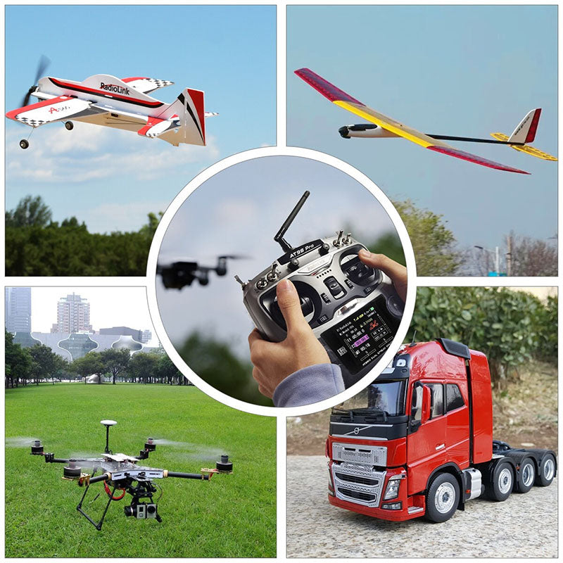 Radiolink AT9S Pro 12CH 2.4G Radio Transmitter R9DS Receiver Support Crossfire Protocol for for Airplane/Jet/FPV Racing Drone/Quad/RC Truck Car/Boat
