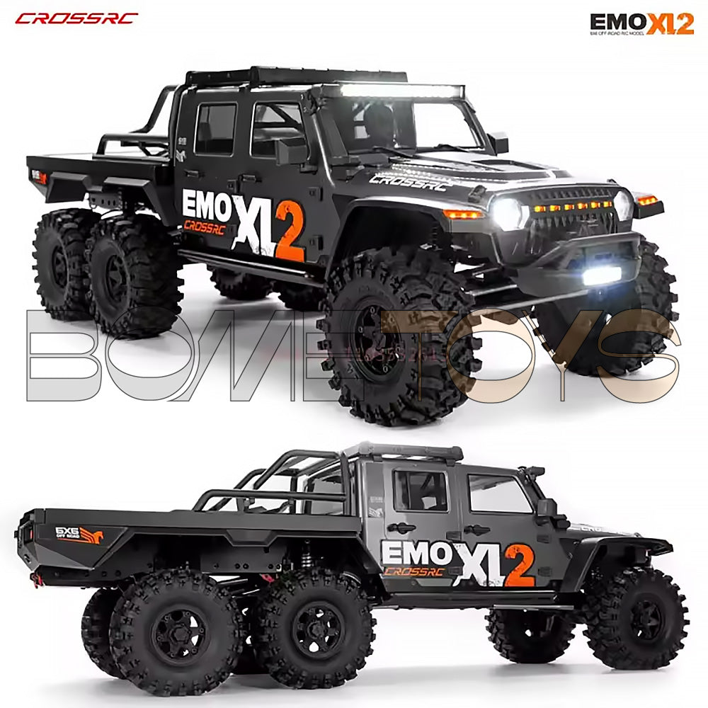 CROSSRC EMO XL2 Big Mustang 6x6 6WD RC Crawler Car 1/8 Differential Lock Off Road Climbing Vehicles