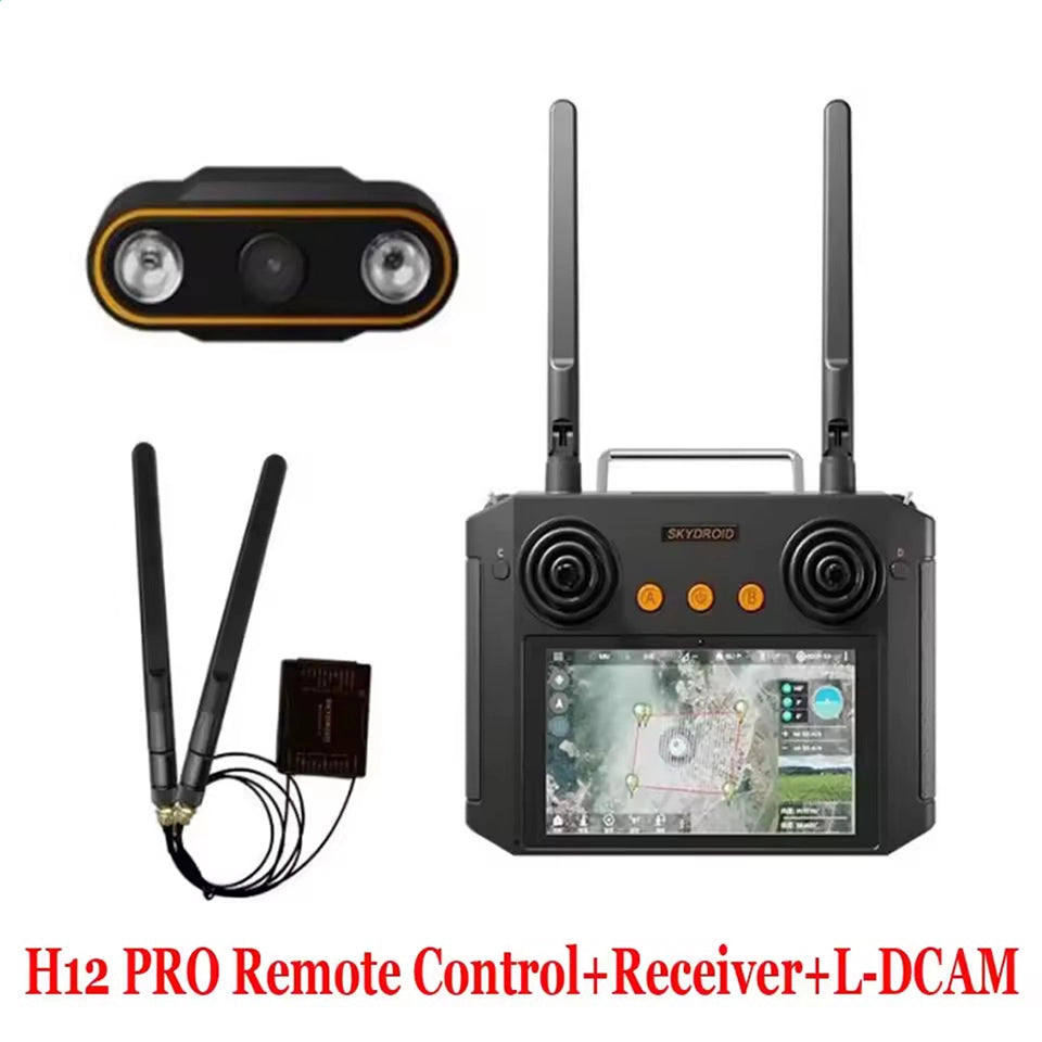 Skydroid H12 Pro Smart Drone Controller | 10KM HD Video Transmission, 3-Axis Camera & FPV UAV Control System