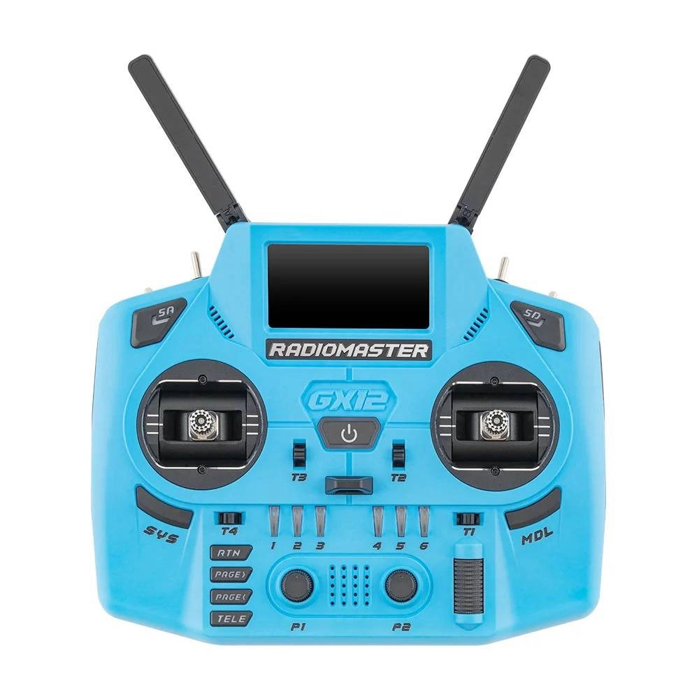 Radiomaster GX12 Crush 1000HZ 3D Digital CNC Hall Gimbal Dual Band Antenna Gemini XROSSBAND EXpressLRS Radio Controller