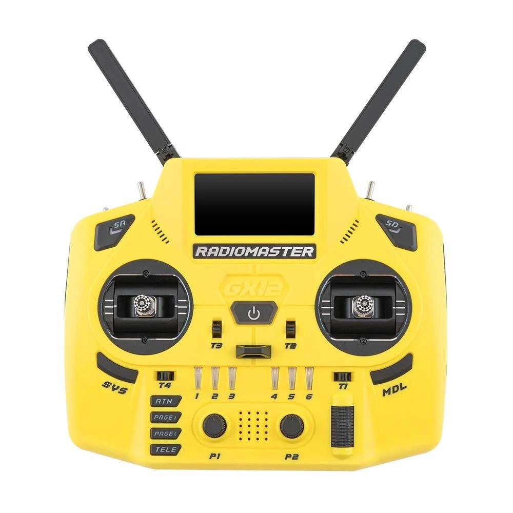 Radiomaster GX12 Crush 1000HZ 3D Digital CNC Hall Gimbal Dual Band Antenna Gemini XROSSBAND EXpressLRS Radio Controller