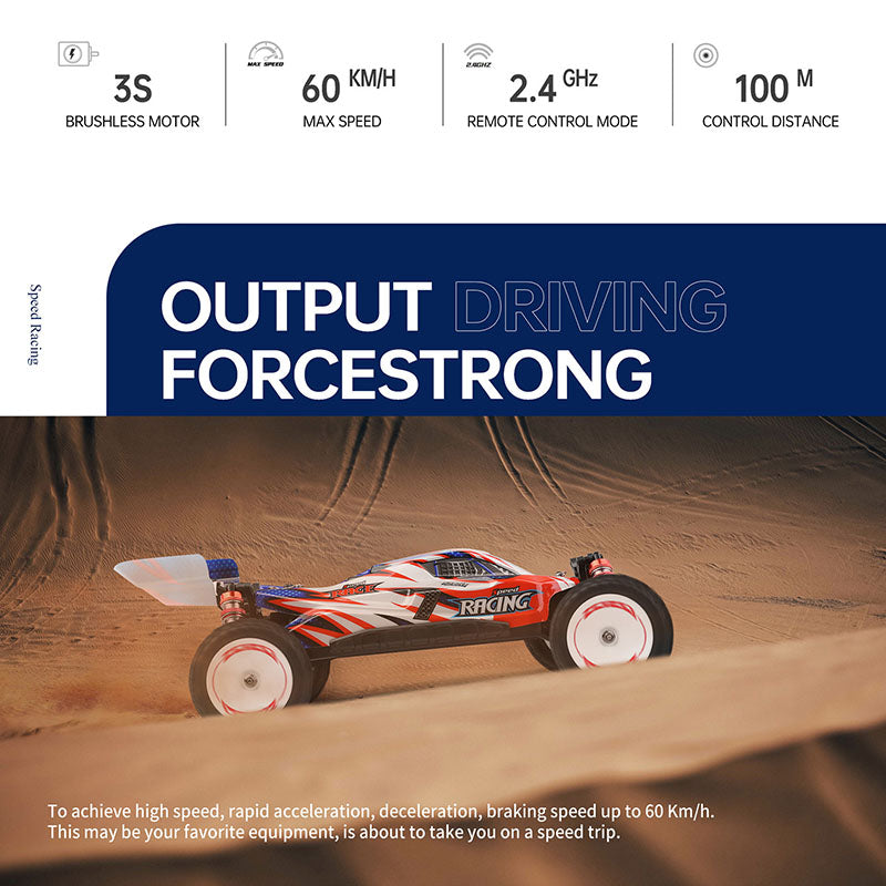 WLtoys 124008 Brushless RC Car 1:12 4WD Professional High Speed 60KM/H Off-Road Drift Racing Car