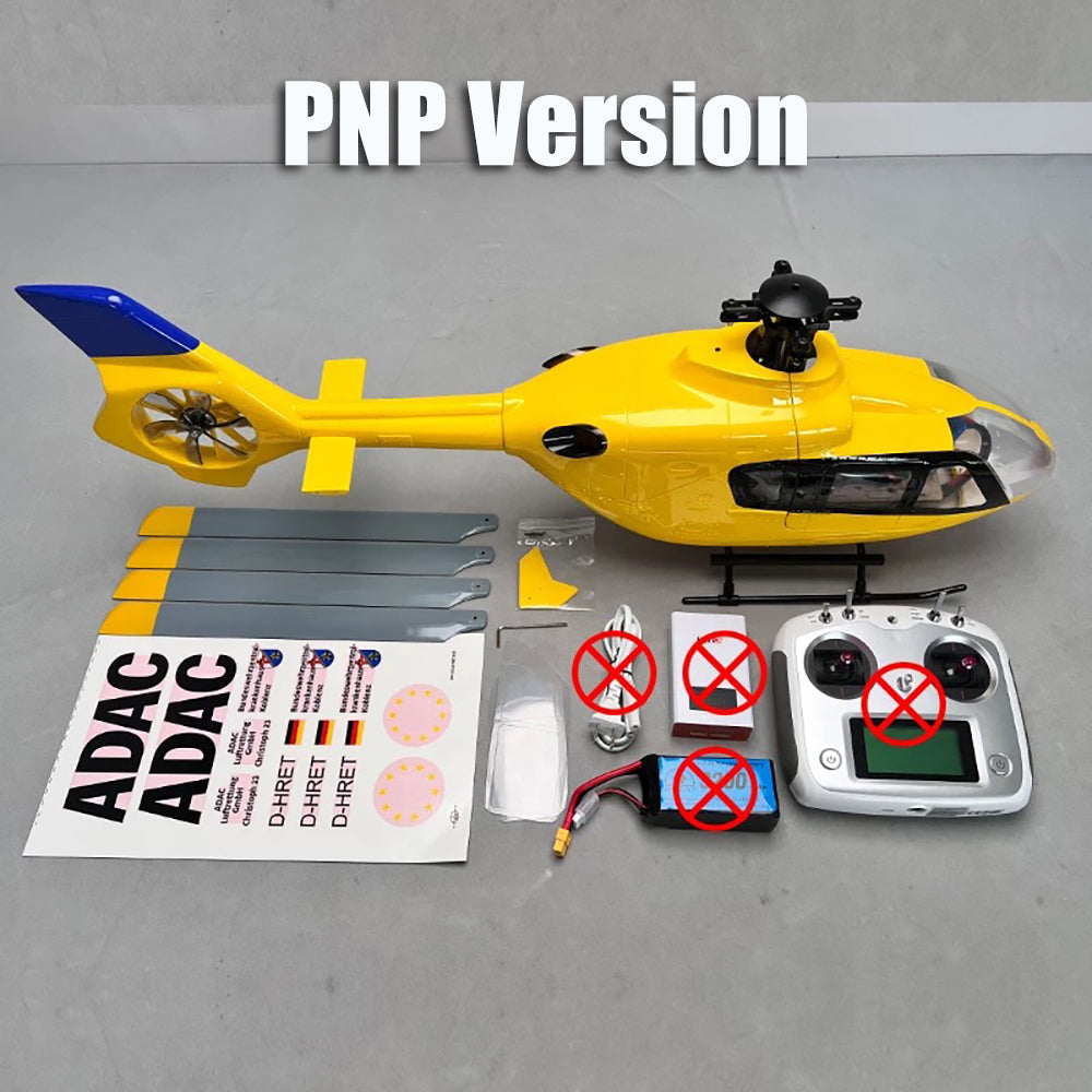 ROBAN EC135 450L Class RC Helicopter 4-blade 2.4G 11CH GPS Stabilized Flybarless PNP/RTF With X2 Flight Controller