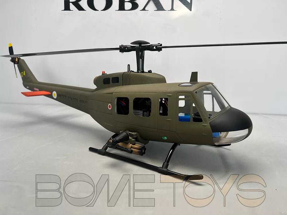 ROBAN 470 UH-1D RC Helicopter GPS X2 Flight Control System LED Lighting System PNP/RTF Version Helicopter