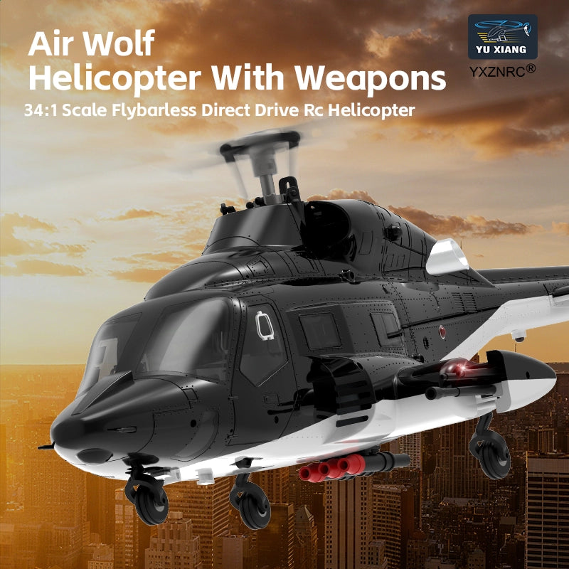 YUXIANG F02 Airwolf Helicopter Auto Stabilized 6CH 6-Axis Gyro Stabilization Optical Flow Positioning RC Helicopter