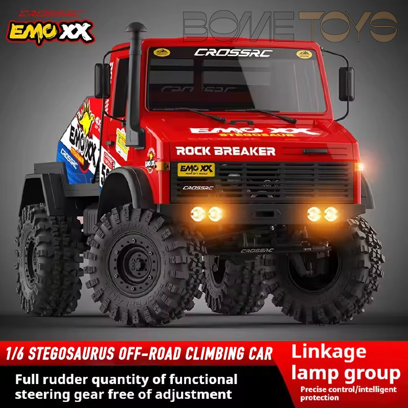 CROSSRC EMO XX Big Dinosaur Sword Dragon Thunder Dragon 1/6 RC Car 4x4 6x6 Climbing Crawler Rally Truck Off-Road Vehicle
