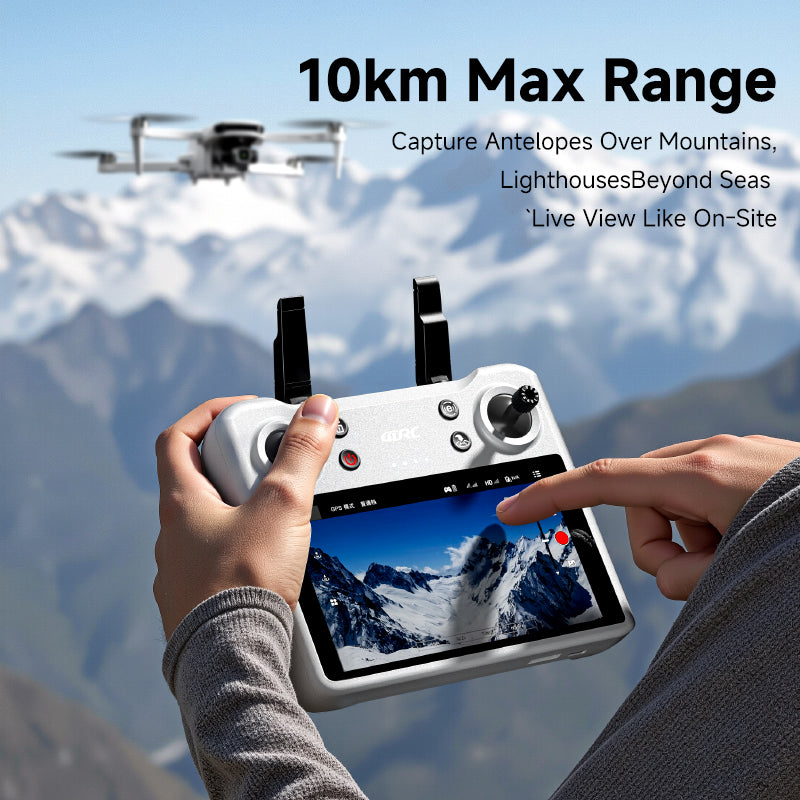 4DRC F15 4K Drone 3-Axis Gimbal HD Camera GPS 5G WIFI Quadcopter 5.5 Inch Touch Screen Remote Control