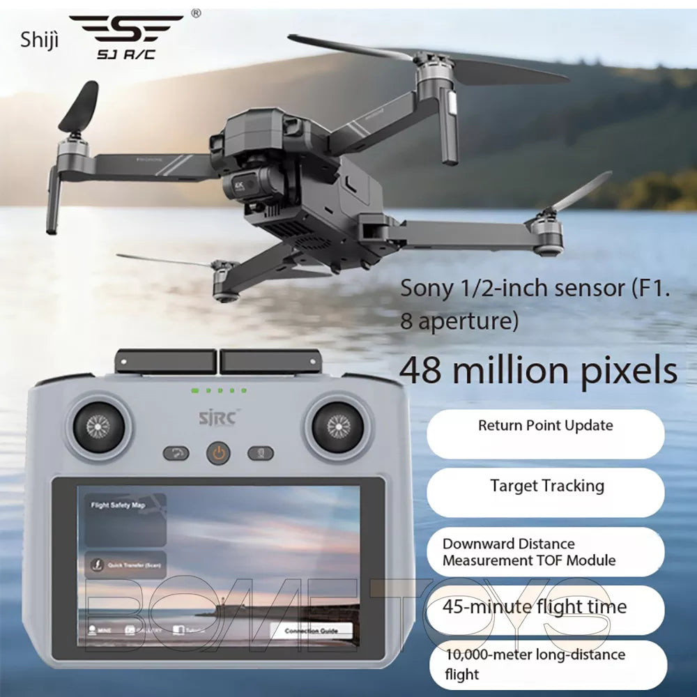 SJRC F11 S3 XR 3-Axis Gimbal 4K Drone EIS HD Camera GPS 5G WiFi Brushless Quadcopter Remote Control With Screen