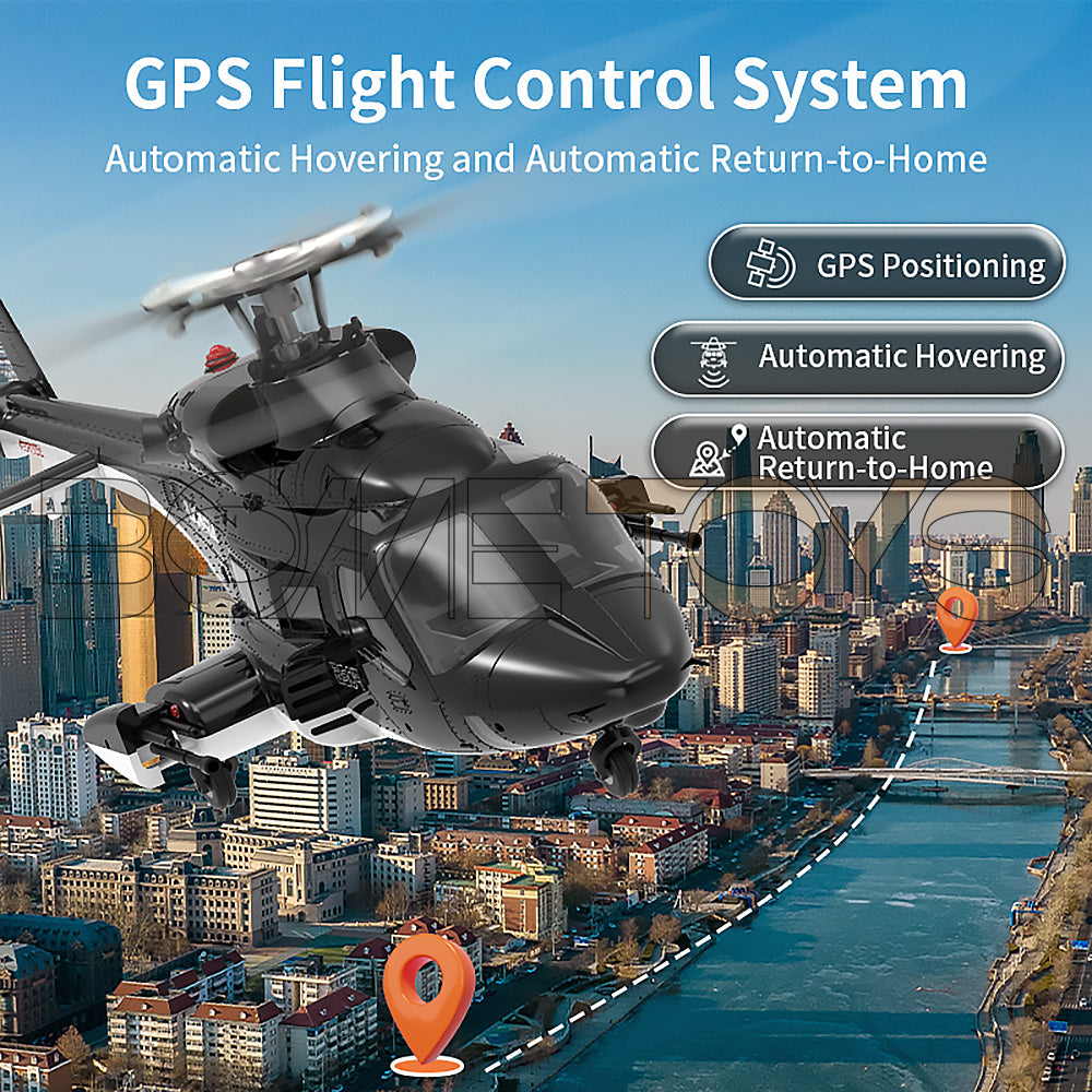 YUXIANG F02S Airwolf RC Helicopter 2.4G 9CH 6G GPS Optical Flow Localization Altitude Hold Dual Brushless 1:34 Flybarless Helicopter