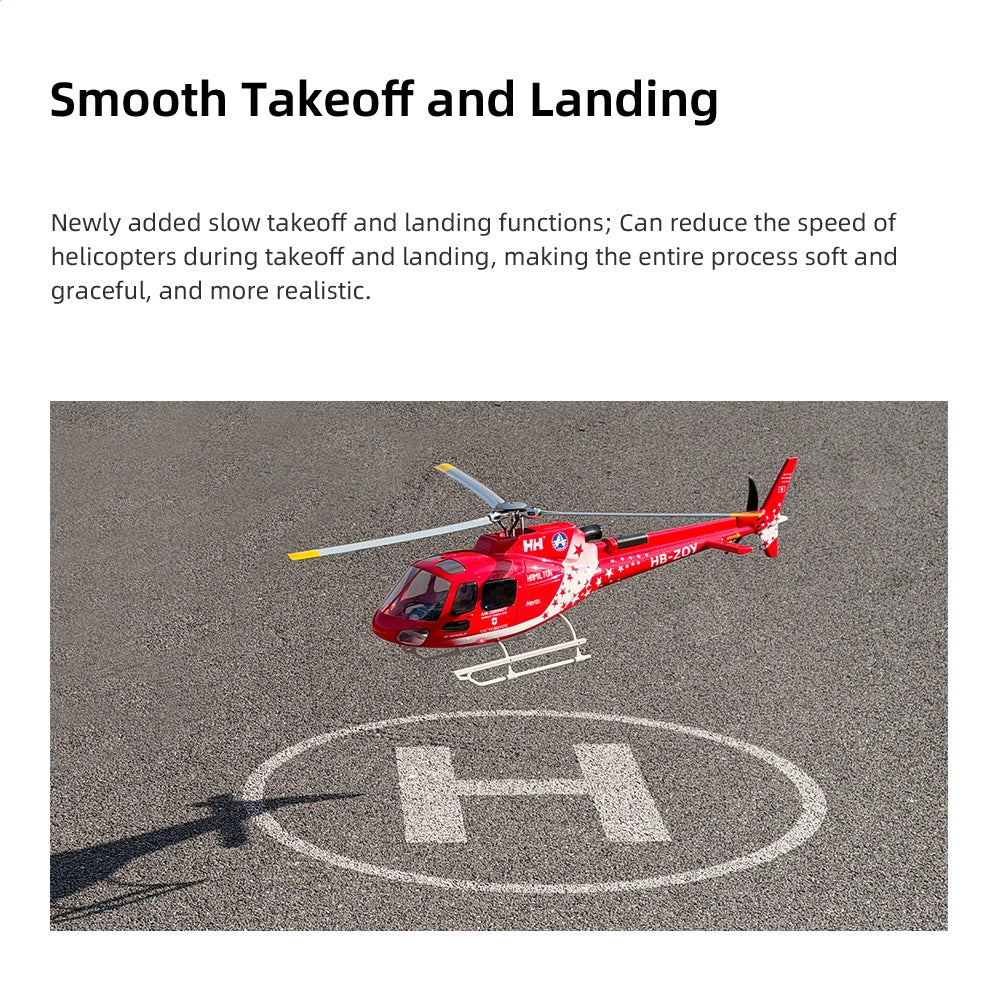 FLYWING AS350 RC Helicopter 470 Class ACE Flight Control 6CH GPS Helicopter LED Light RTF Helicopter