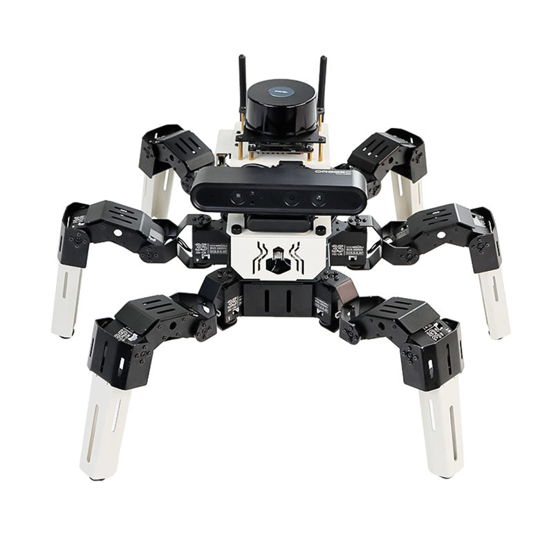 Yahboom 18DOF Muto RS Hexapod Robot ROS2 STEM Education Python Programming Robot for Raspberry Pi 4B and NVIDIA Jetson NANO