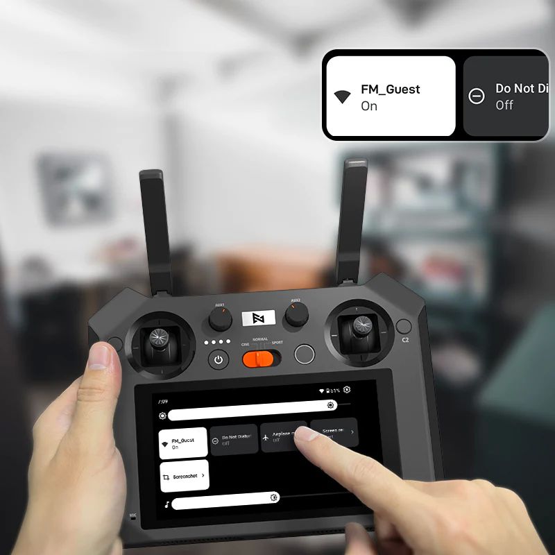 FIMI TX10A Built-in Screen 5.5 Inch 1080P Screen Remote Controller Transmitter RokLink 10-15km Transmission Spare Parts for FIMI X8 Pro / X8 SE 2022 / X8 SE 2022 V2 RC Quadcopter