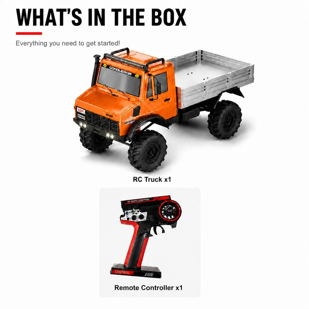 WLtoys 064308 Big Shark 1/6 4WD Off-Road RC Truck with Dual 775 Motors Portal Axles & Remote Differential Locks
