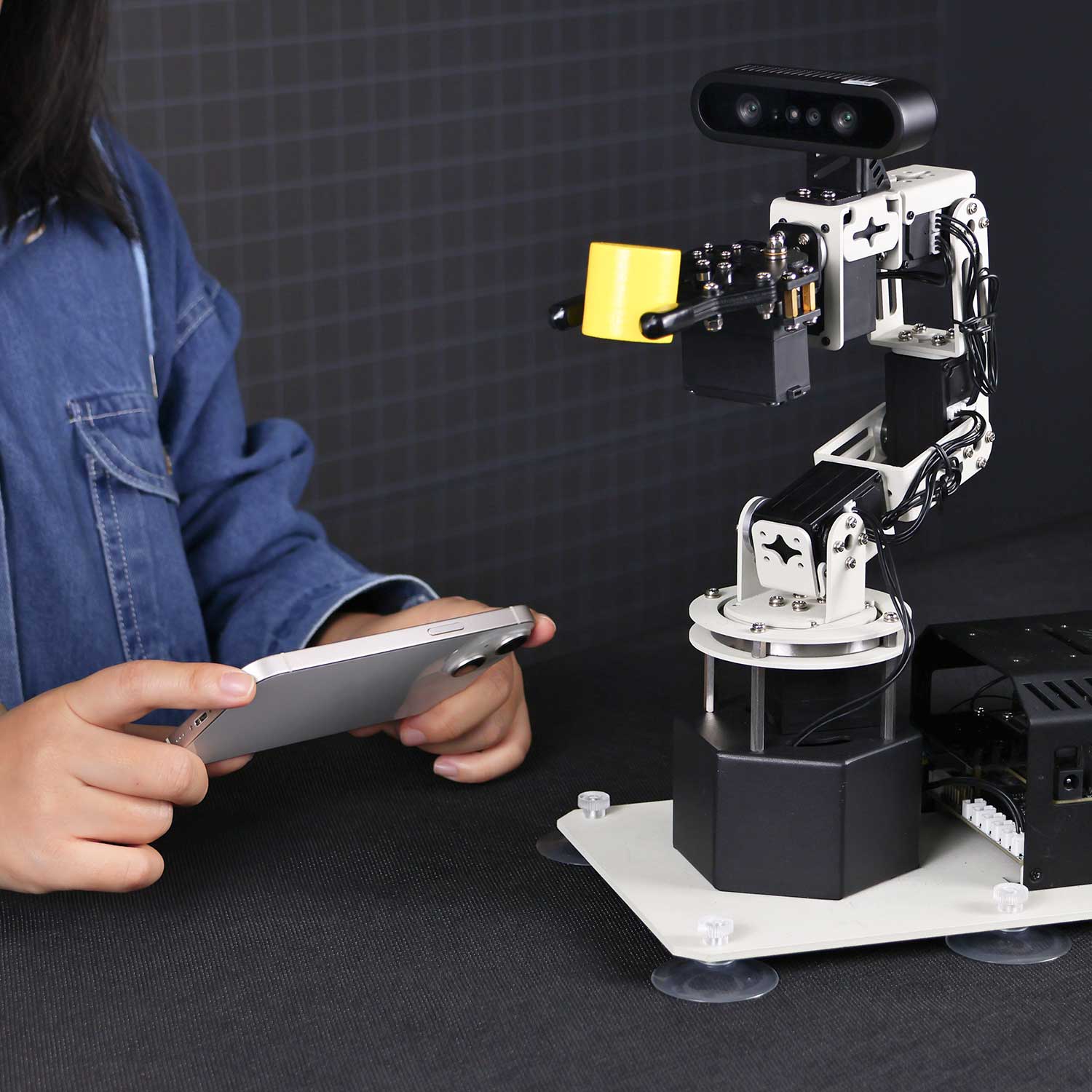 Yahboom DOFBOT Pro AI Large Model STEM Education Python 3D Depth Vision Robotic Arm for Jetson NANO 4GB/Orin NANO SUPE/Orin NX SUPER